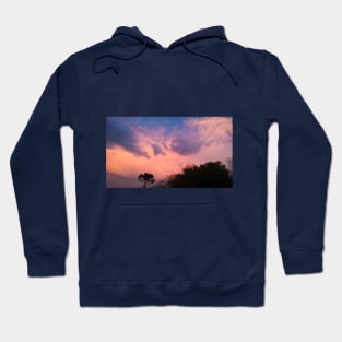 Pink Sky and Clouds Hoodie